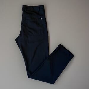 Outlier Pants 31 Black Bomb Dungarees Outdoors Workwear Utility Golf